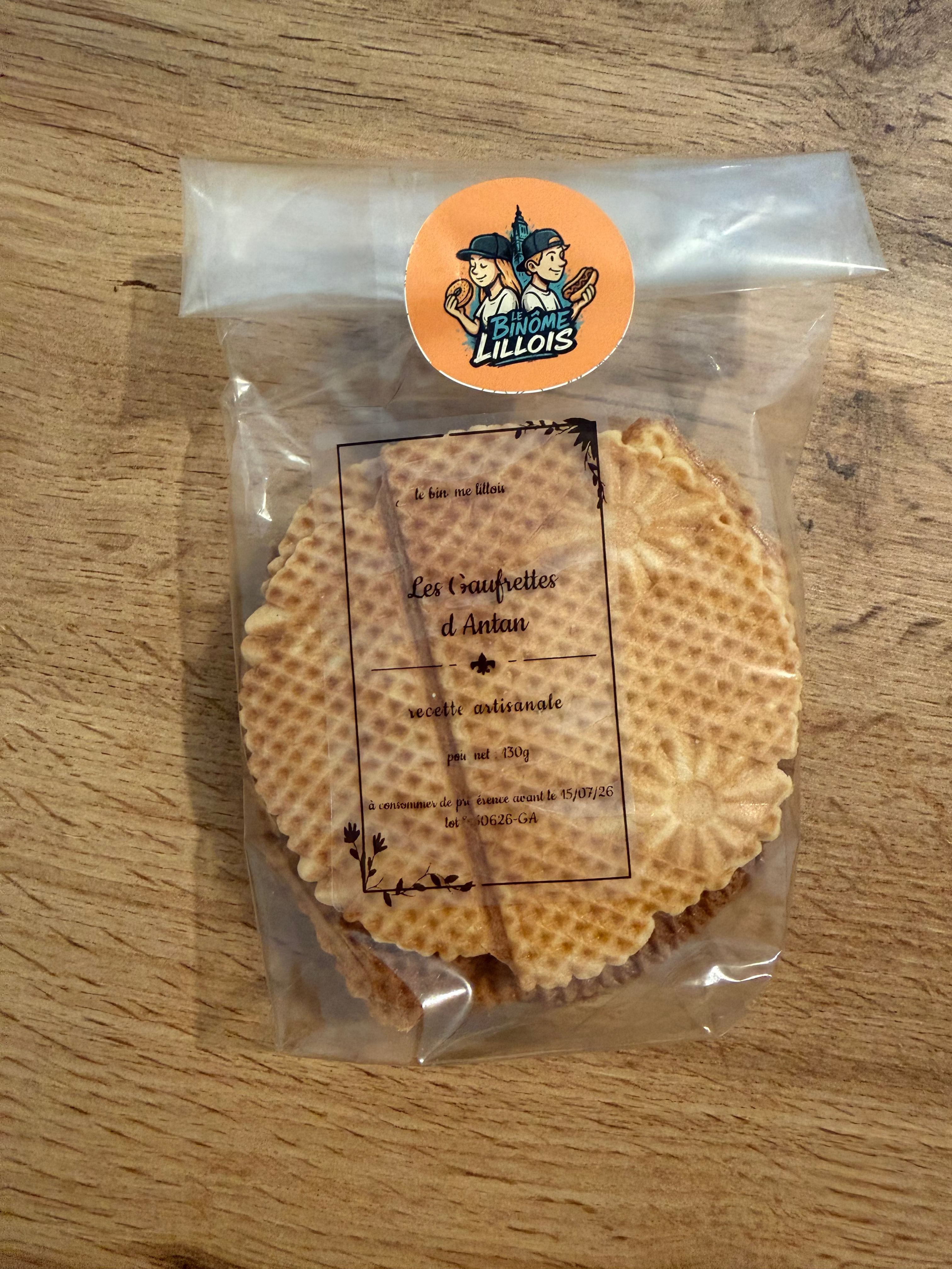 Gaufrettes d'Antan Artisanales – Lot de 10